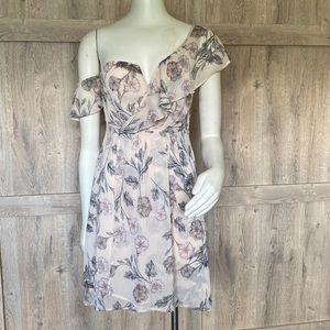 ASTR The Label brand short dress, Sz: M, very gently used 1 flutter sleeve,1 off